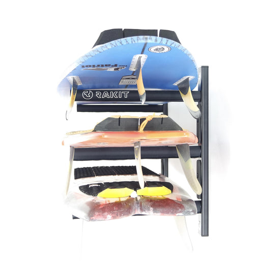 7-10 Surfboard Rack - Rakit Systems Surf Rack. Wall mounted board storage. Cape Town South Africa Board Storage #whereboardssleep