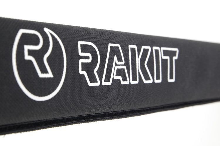 The Quiver 4 Board Surf Rack - Rakit Systems SURFBOARD pad covers on board rack. 