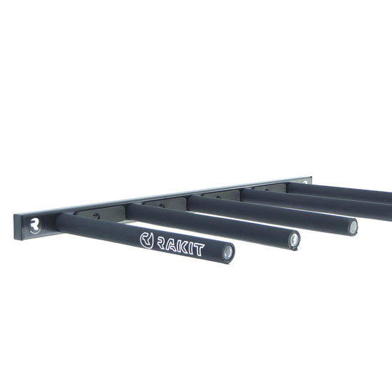 WALL MOUNTED BOARD RACK FOR VERTICAL INSTALLATION IN GARAGE OR HOME. SURFBOARD RACK BOARD STORAGE #WHEREBOARDSSLEEP